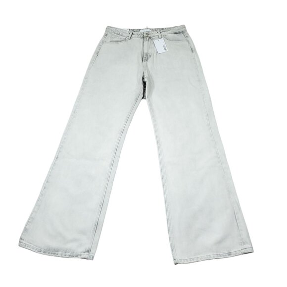 Vervet Flying Monkey Leslie 90s Vintage Flare Jeans Light Gray Women's Size 31 - Picture 1 of 7